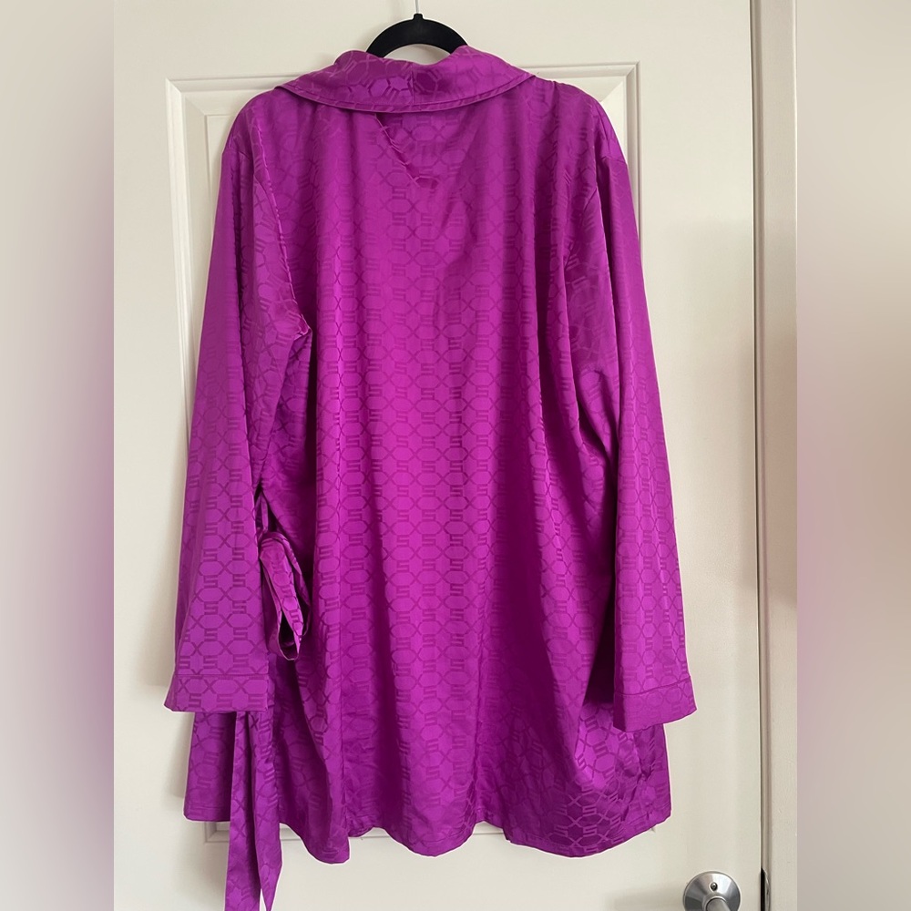 Savage X Fenty Purple Soft Pajama‎ Robe - Picture 2 of 8